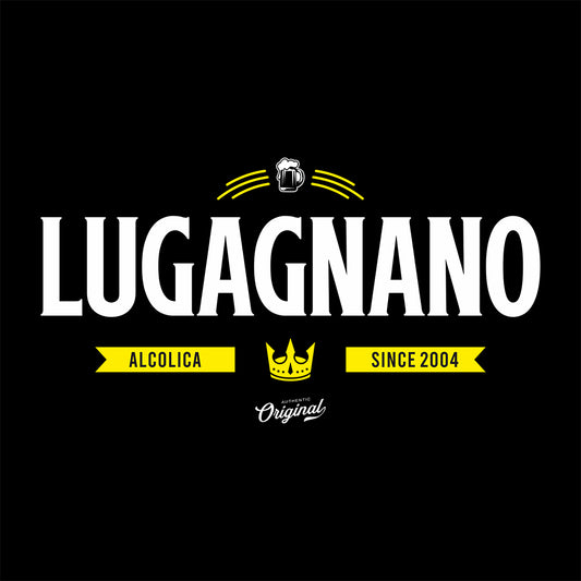 T-Shirt Lugagnano Alcolica 03 - Minimal-Retrò